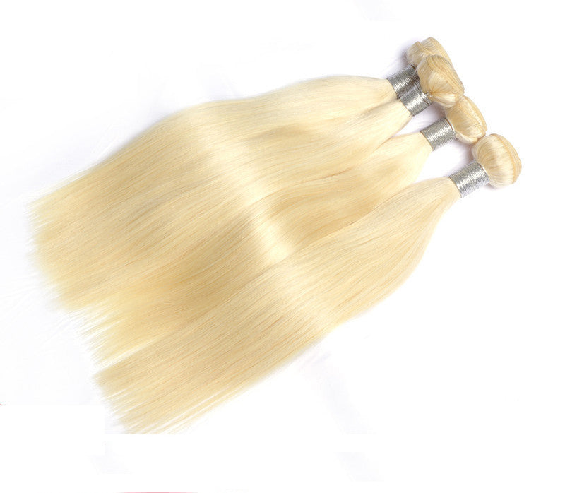 Luxury 613 Straight Bundle Deals - Platinum Blonde - London Virgin Hair 