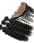 Luxury Deep Wave Bundles with a Lace Frontal 13x4" - London Virgin Hair