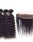 Luxury Deep Wave Bundles with a Lace Frontal 13x4" - London Virgin Hair
