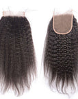 Luxury Kinky Straight Closure - Free-Part - London Virgin Hair