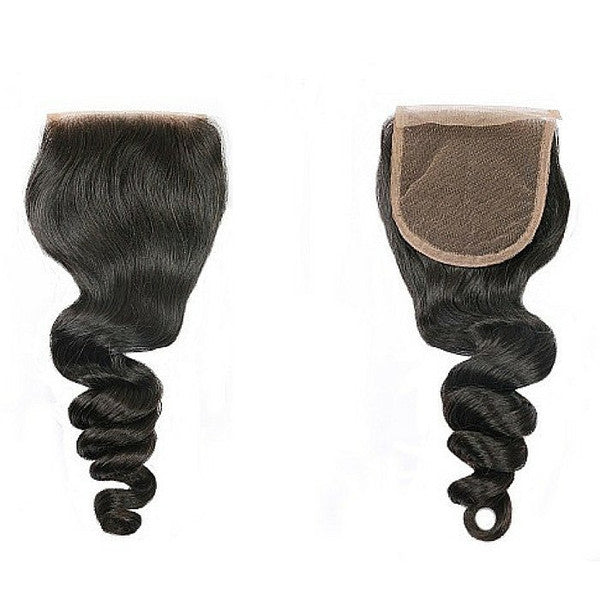 Luxury Loose Wave Closure - Free-Part - London Virgin Hair