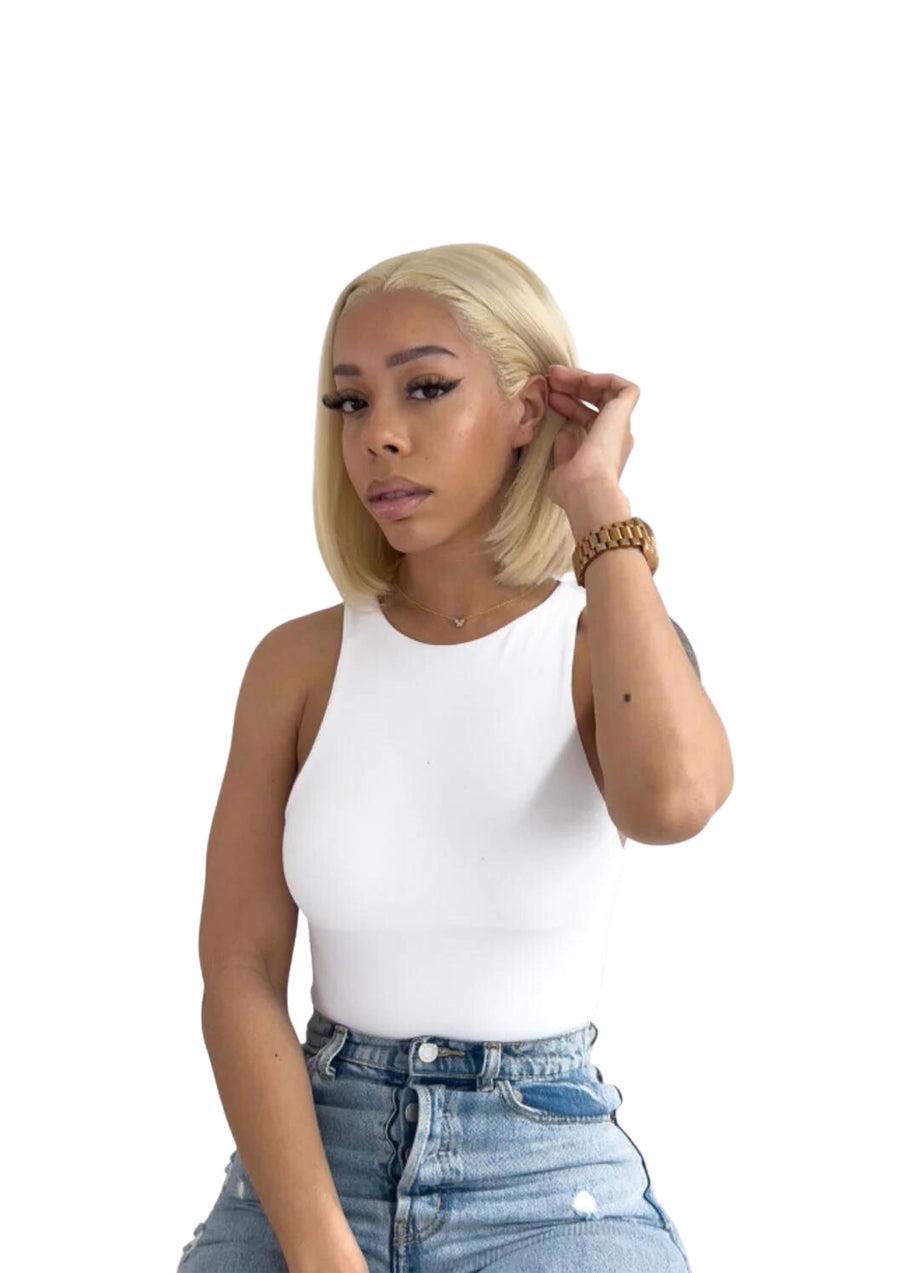 (SALE) Luxury Honey Blonde Transparent Frontal Wig