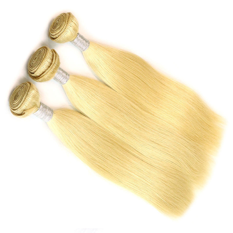 Luxury 613 Straight Bundle Deals - Platinum Blonde - London Virgin Hair 