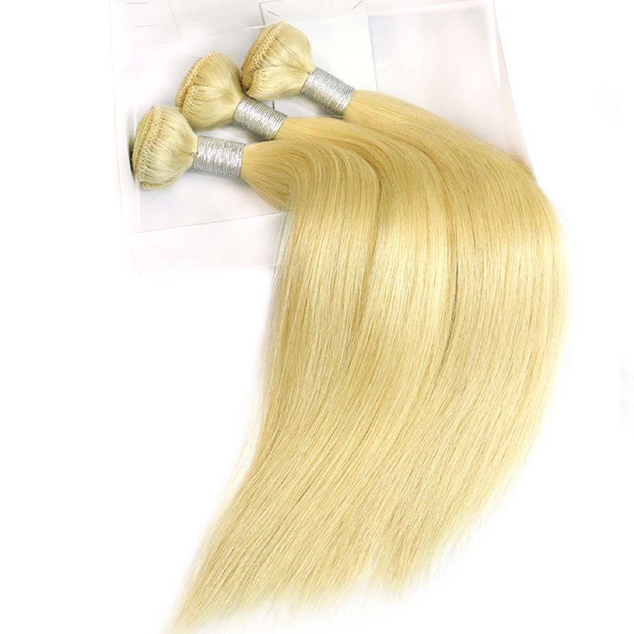 Luxury 613 Straight Bundle Deals - Platinum Blonde - London Virgin Hair 