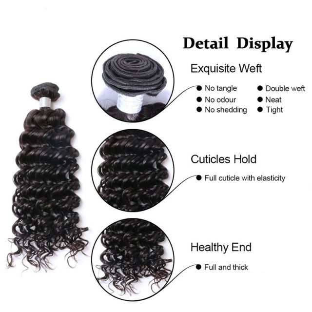 Luxury Deep Wave - Natural Colour - London Virgin Hair 