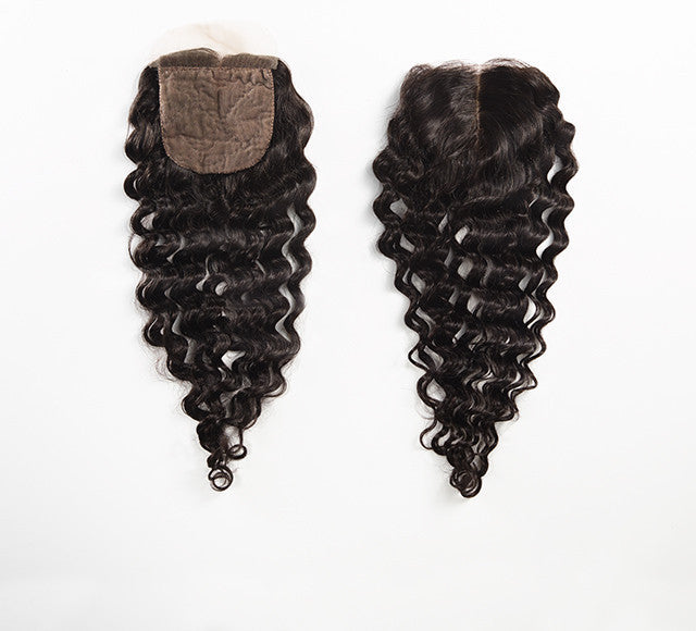 Luxury Deep Wave Closure - Middle-Part - London Virgin Hair 