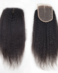 Luxury Kinky Straight Closure - Middle-Part - London Virgin Hair 