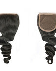 Luxury Loose Wave Closure - Free-Part - London Virgin Hair 