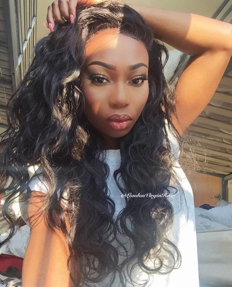 Luxury Body Wave Bundles with a Lace Frontal 13x4" - London Virgin Hair 