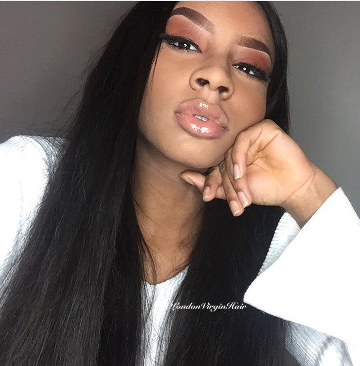 Luxury Straight Bundles with a Lace Closure (14") - London Virgin Hair 