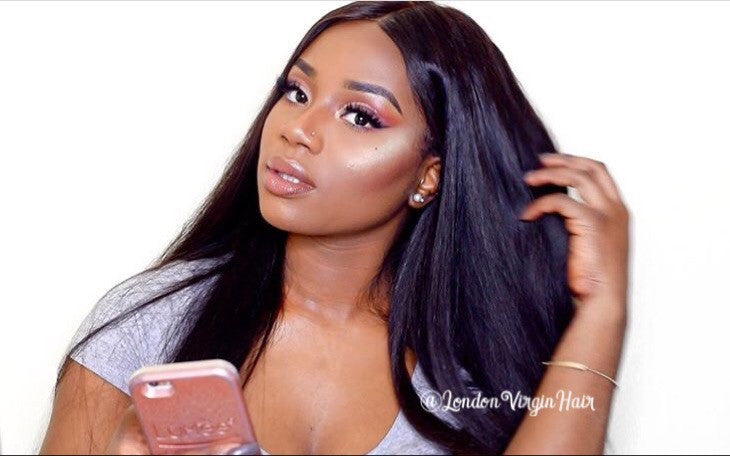 Luxury Straight Bundles with a Lace Closure (14") - London Virgin Hair 
