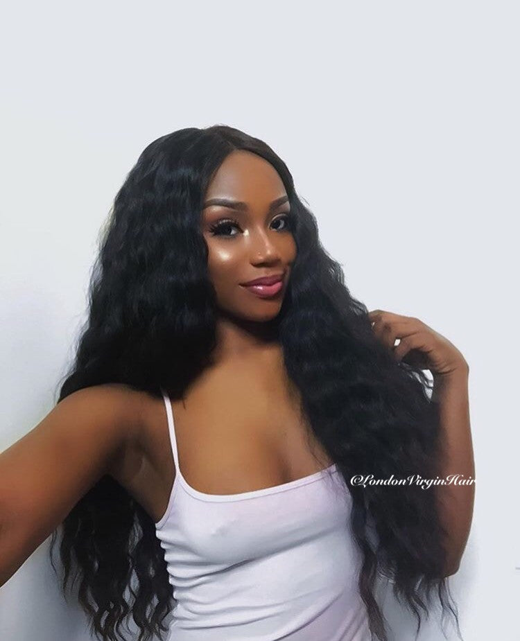 Luxury Body Wave Bundles with a Lace Closure (14") - London Virgin Hair 