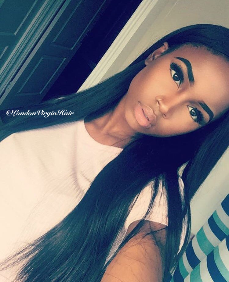 Luxury Straight Bundles with a Lace Closure (14