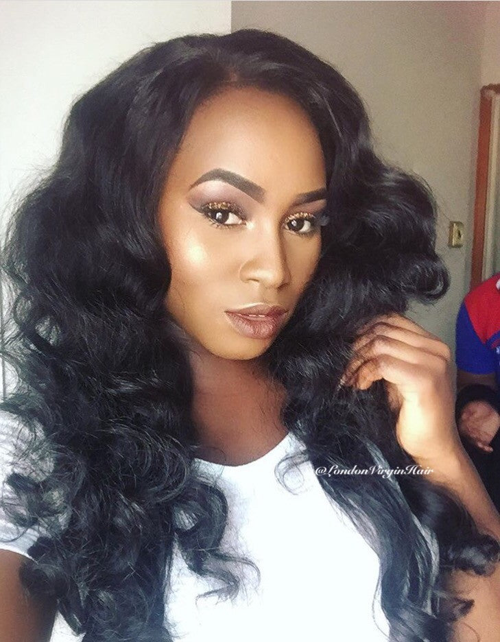 Luxury Loose Wave Bundles with a Lace Frontal 13x4" - London Virgin Hair 