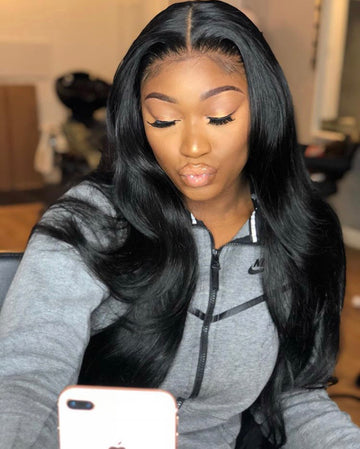(SALE) Luxury Straight Wig - Middle-part - London Virgin Hair 